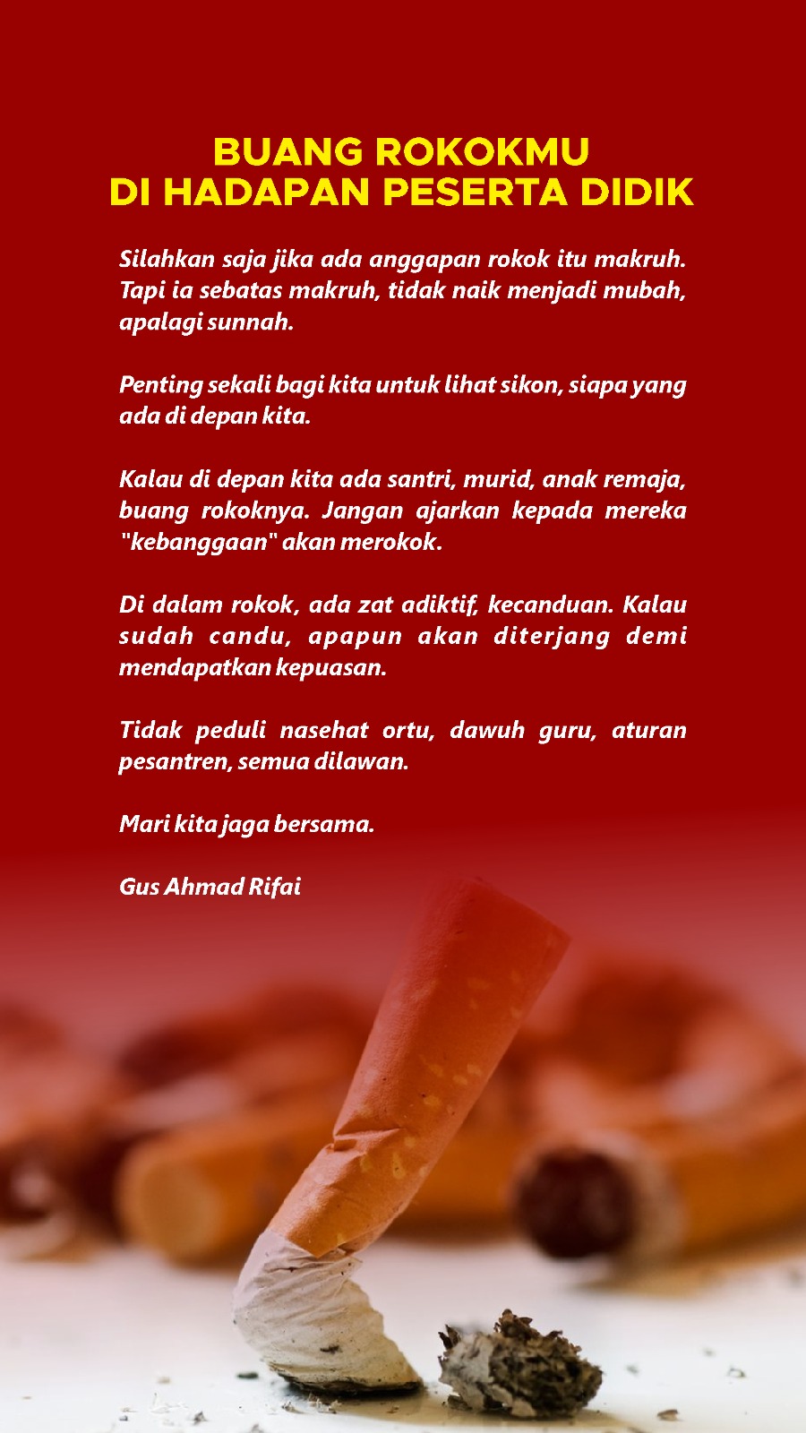 Jangan Ajarkan Kepada Mereka 