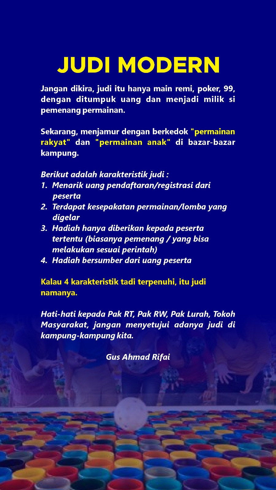 Menjamur Judi Dengan Berkedok 