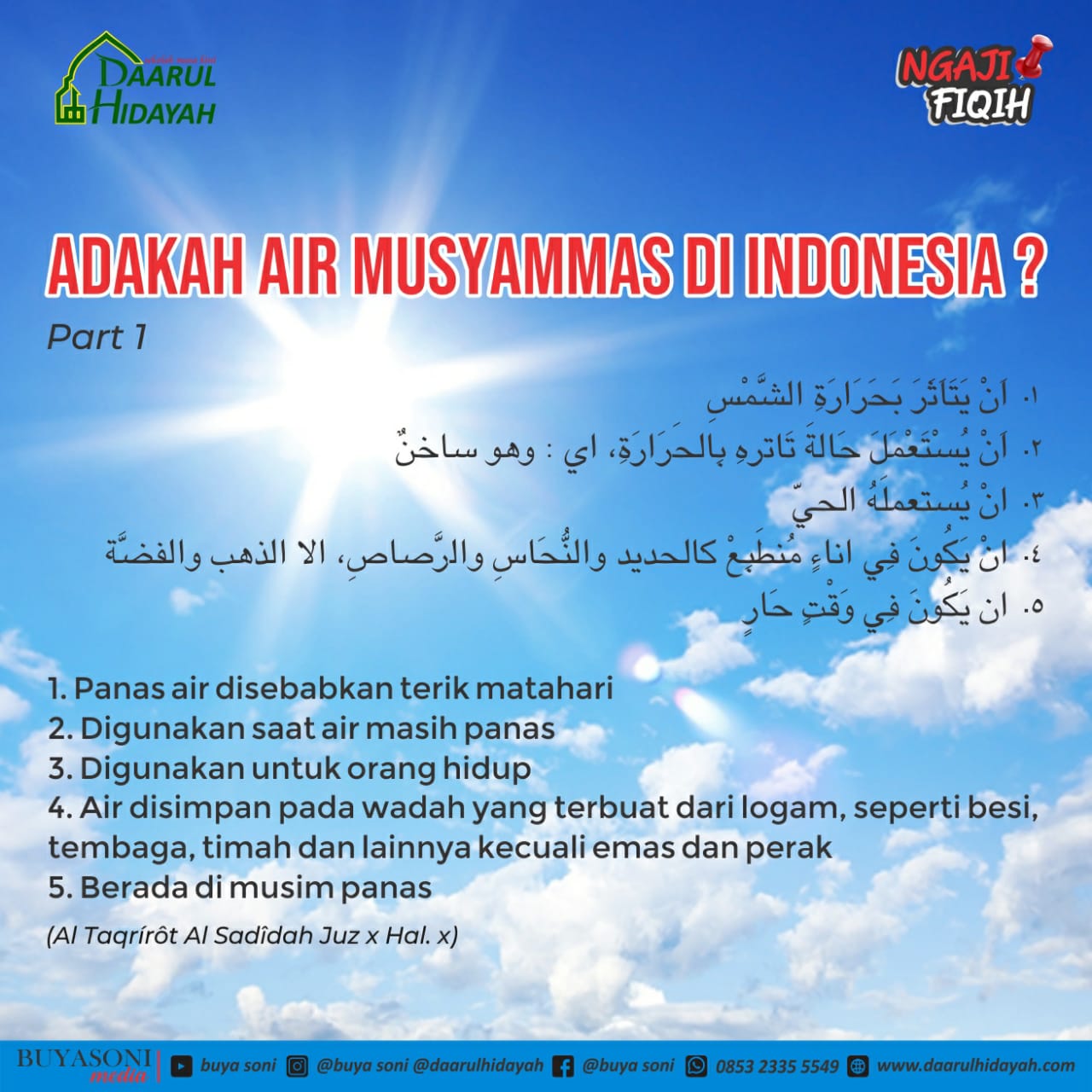 ADAKAH AIR MUSYAMMAS DI INDONESIA ?