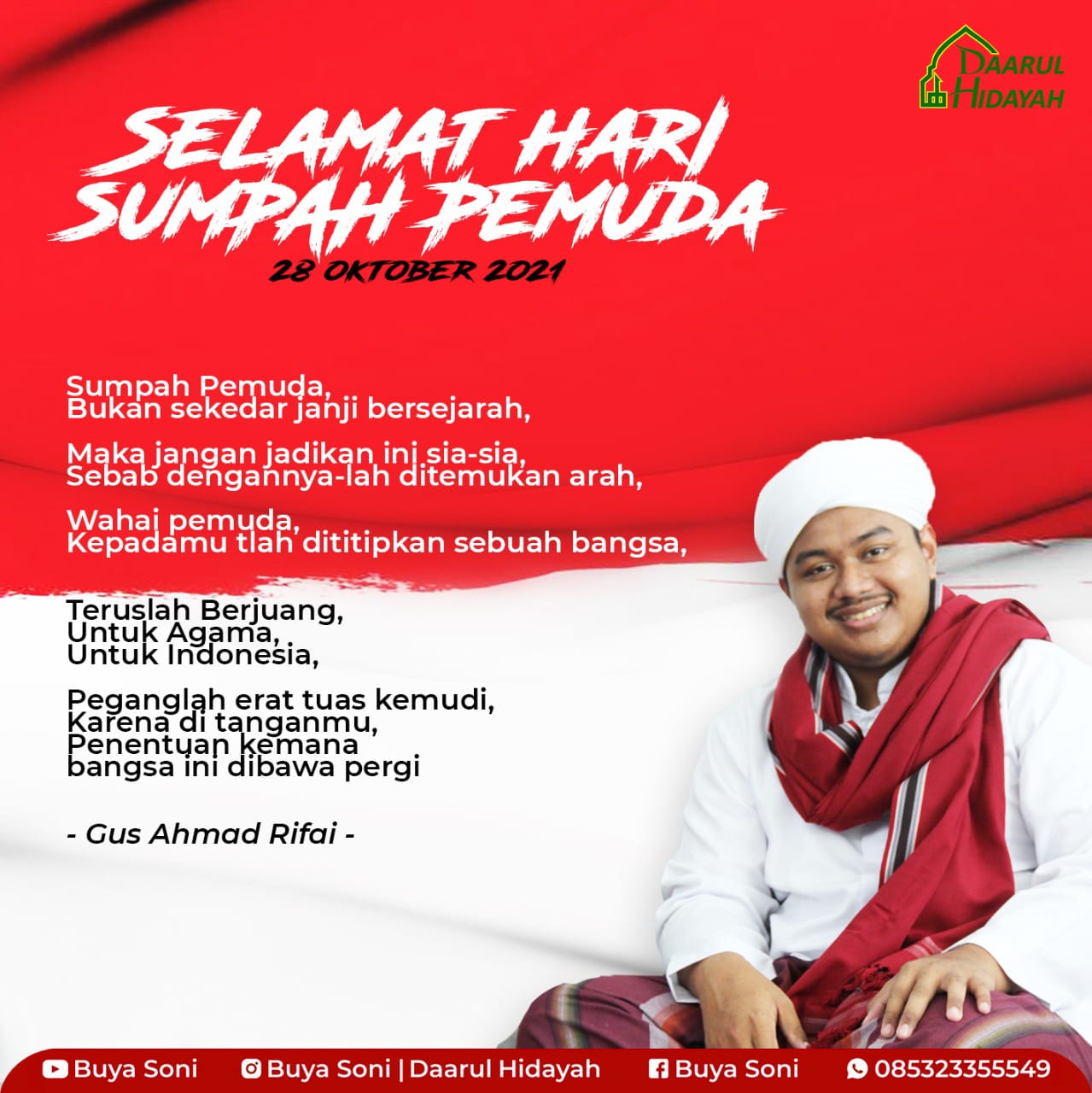 Selamat Hari Sumpah Pemuda 28 Oktober 2021