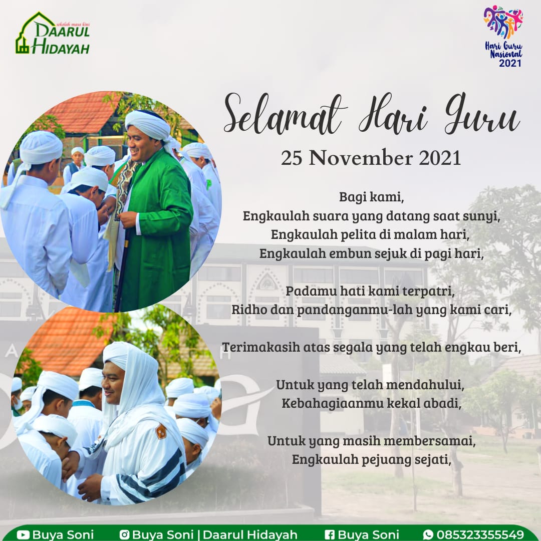 Selamat Hari Guru, 25 November 2021