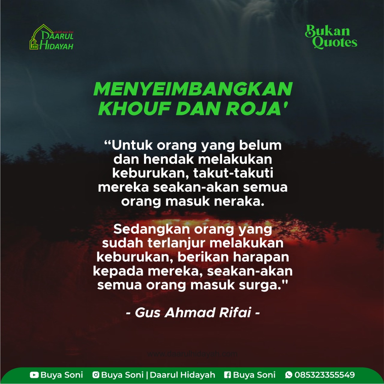 Menyeimbangkan Khouf dan Roja'