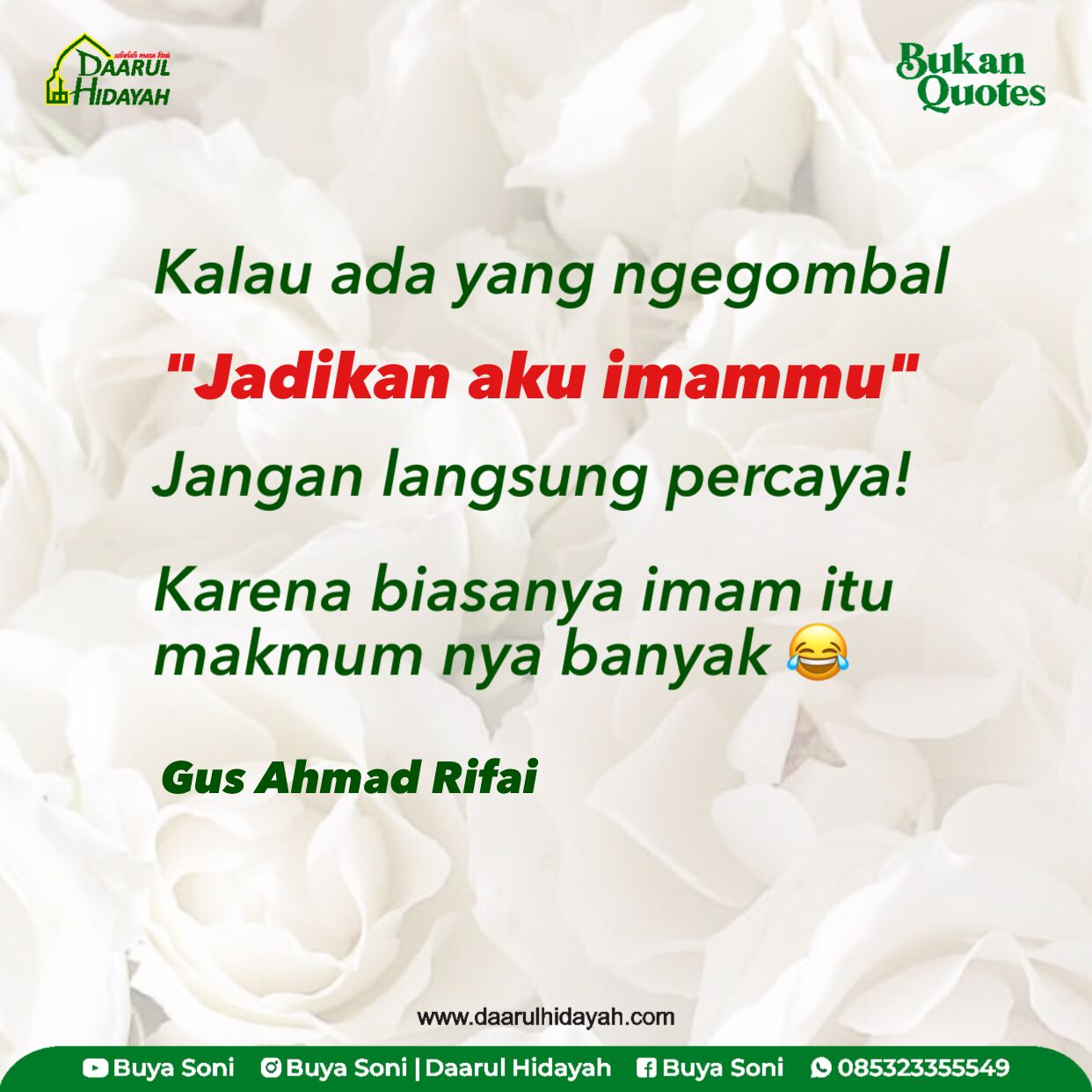 Jadikan aku imammu