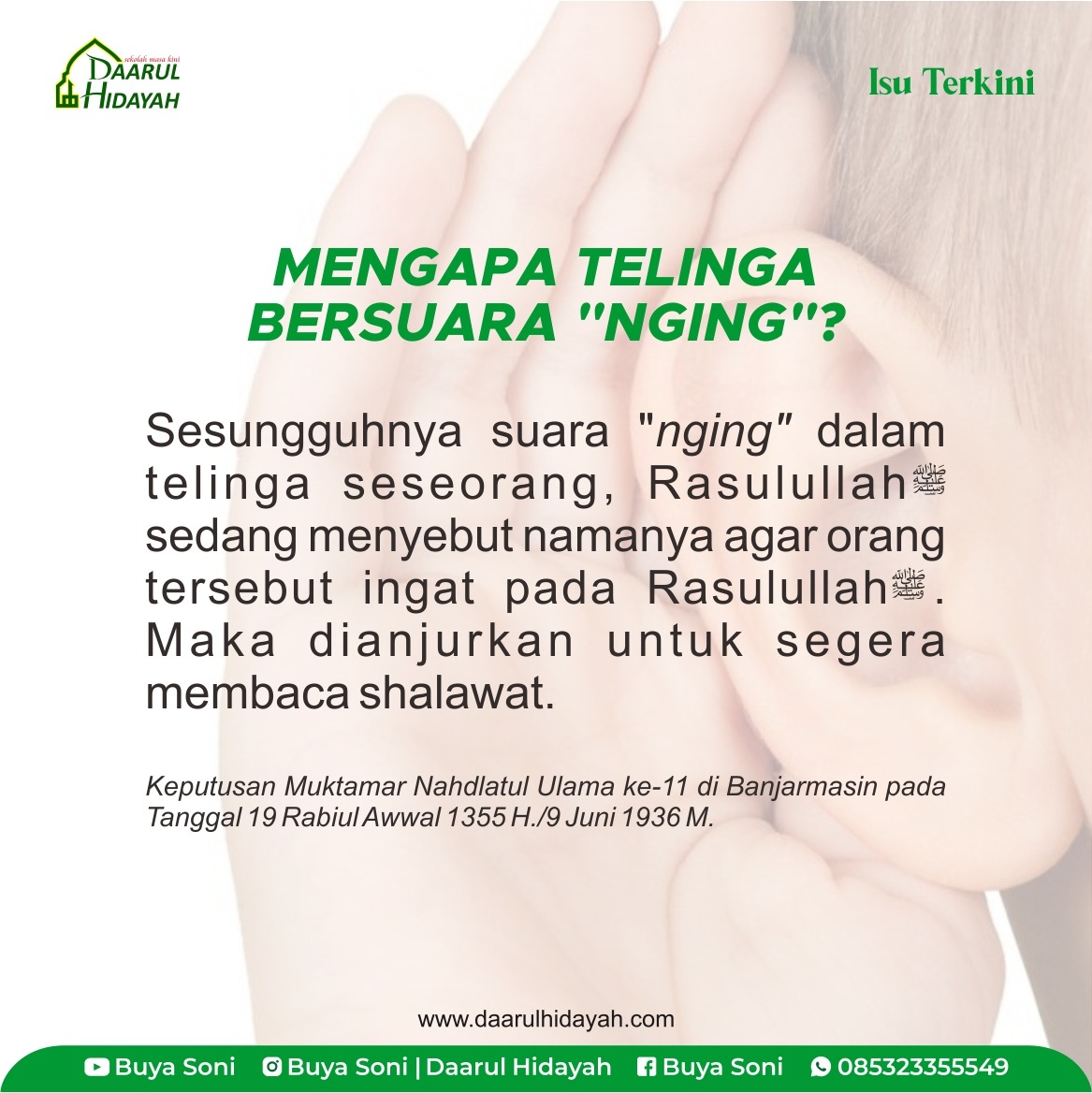 MENGAPA TELINGA BERSUARA 