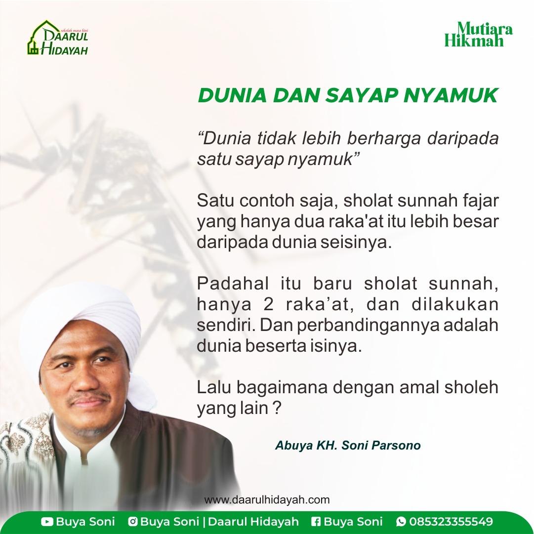 DUNIA DAN SAYAP NYAMUK
