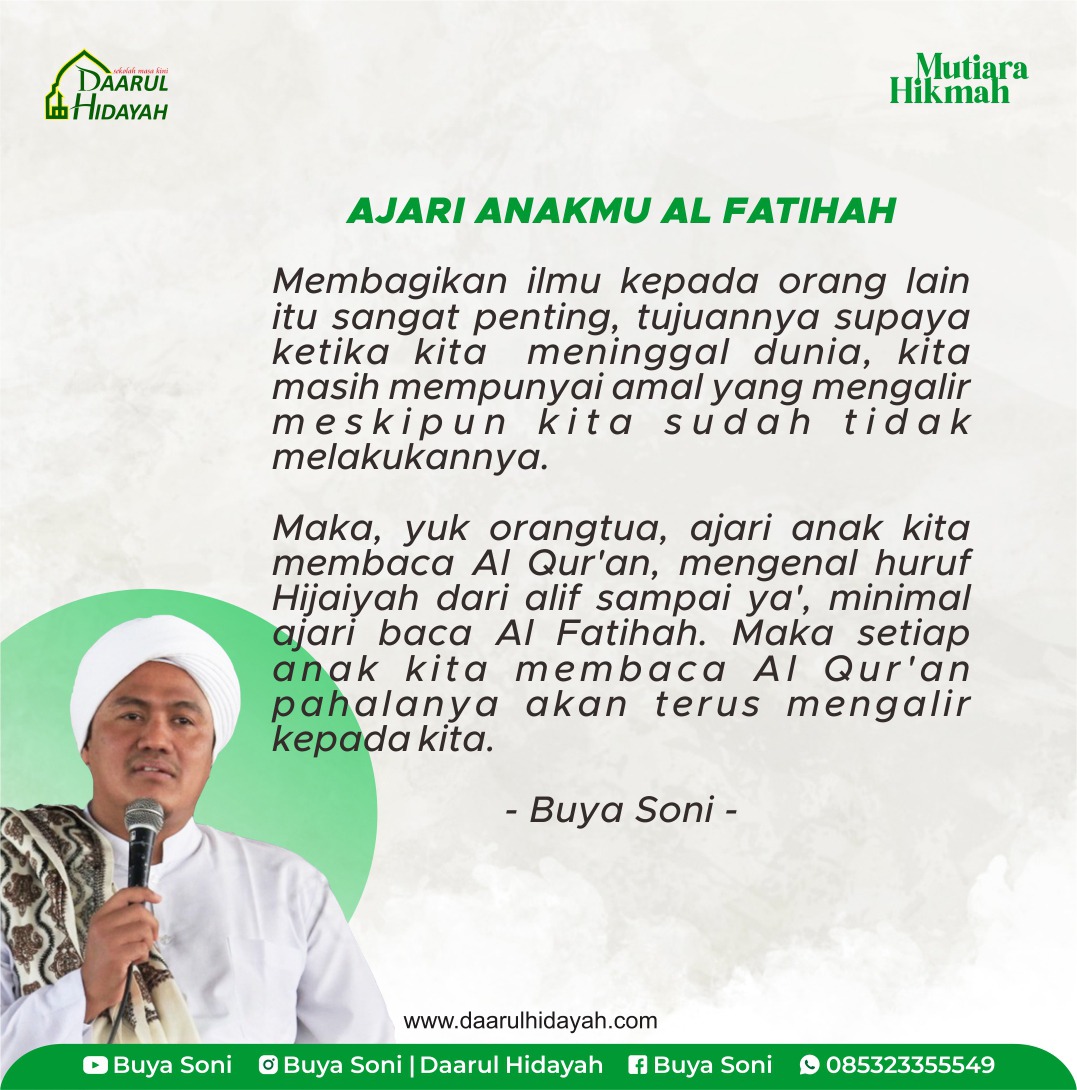 AJARI ANAKMU AL FATIHAH