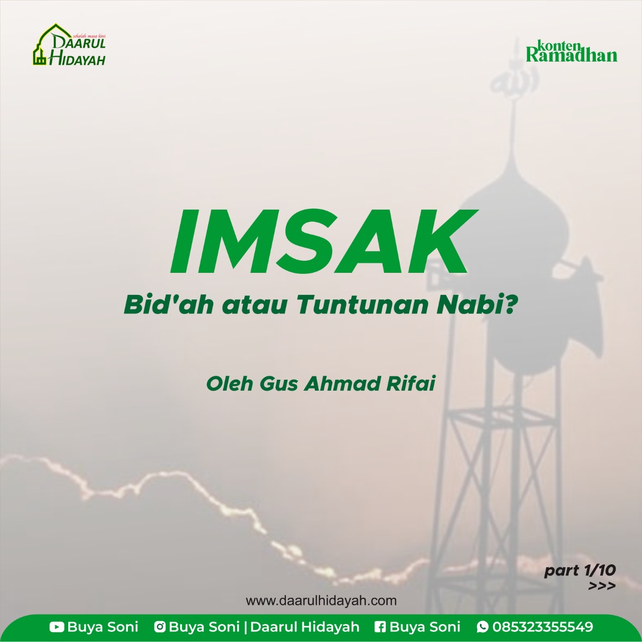 IMSAK : Bid'ah atau Tuntunan Nabi ?