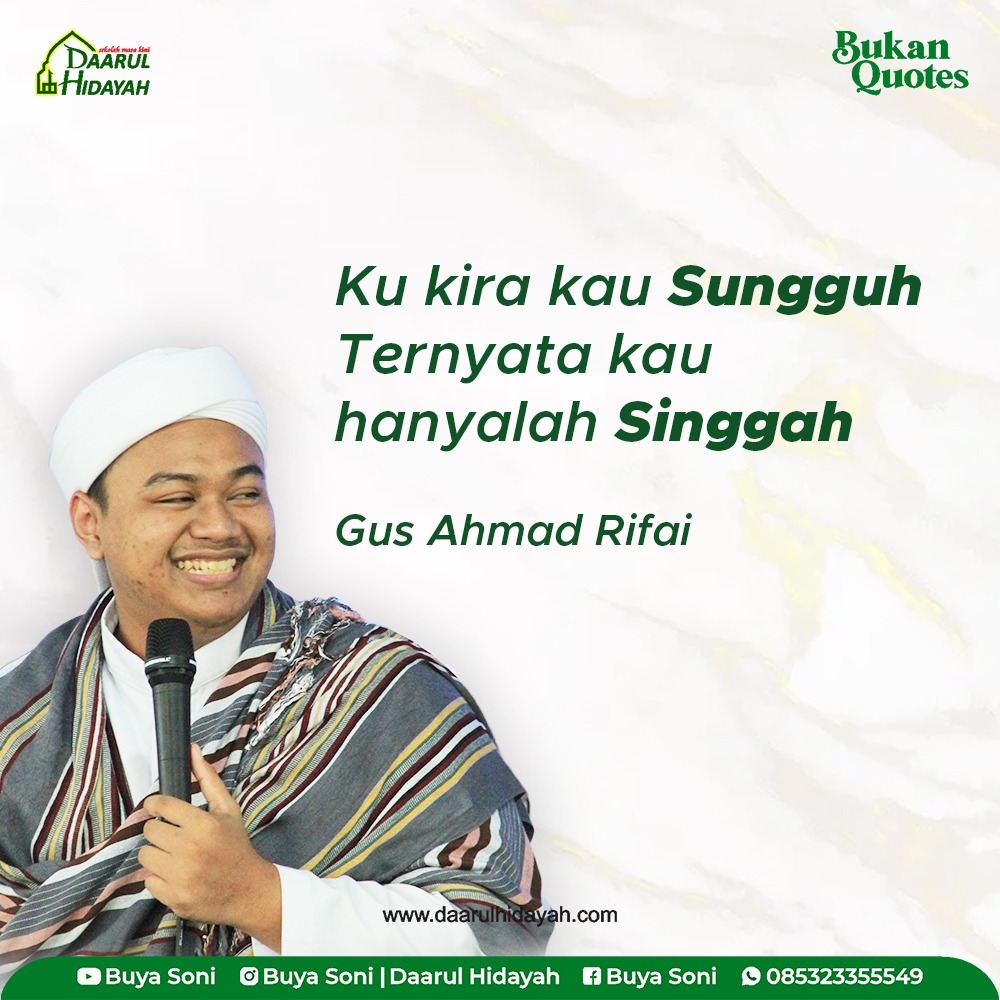 Ku kira kau Sungguh Ternyata kau hanyalah Singgah