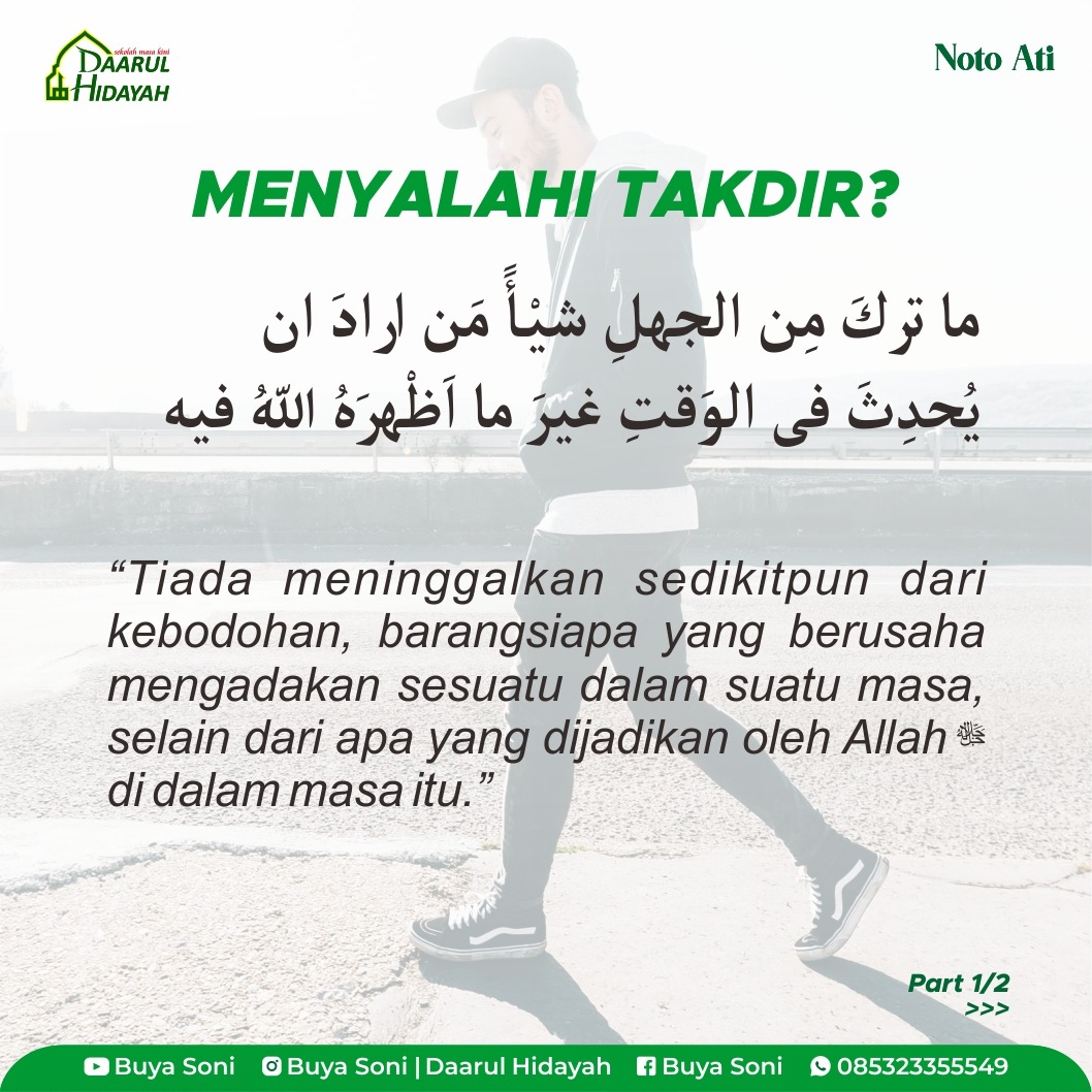 MENYALAHI TAKDIR ?