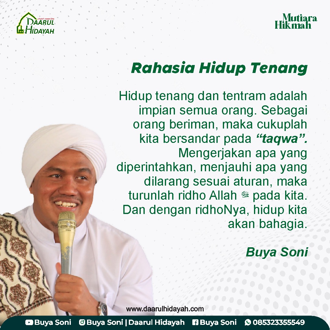 Rahasia Hidup Tenang