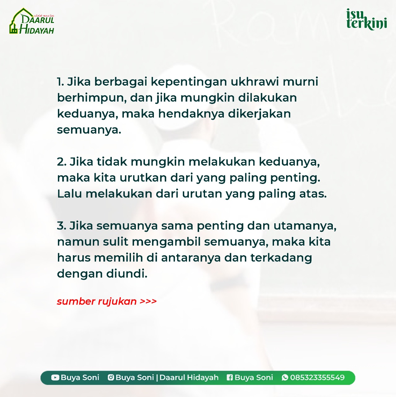 Mendatangi Rapat Organisasi atau Mengajar?