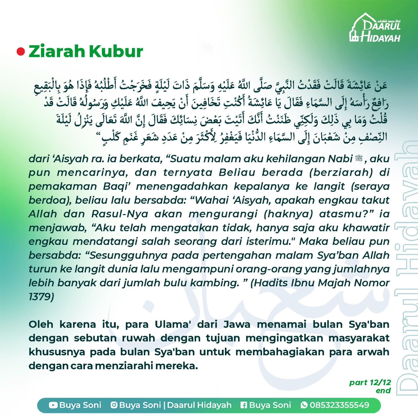 SYA'BAN : Ada apa didalamnya ?